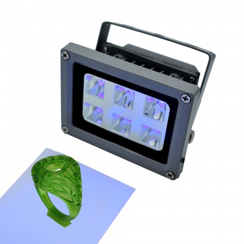 405nm 18W UV Resin LED Curing Light for SLA DLP 3D Printer Photosensitive Parts 